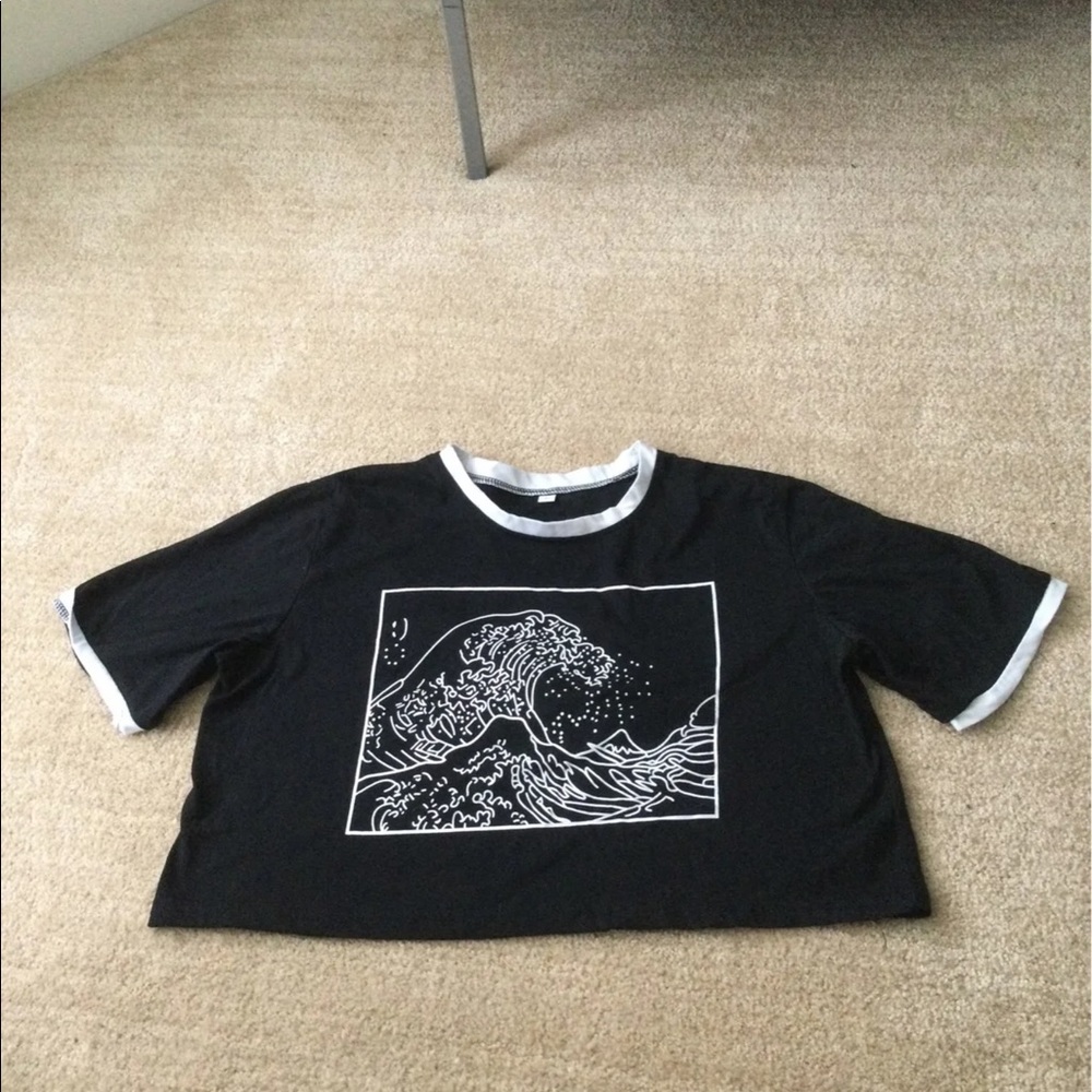 Crop top tee shirt